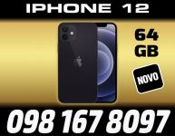 IPHONE 12 256GB BLACK BOJE,GARANCIJA,NOVO,TRGOVINA,DOSTAVA ZG,R1