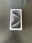 iPhone 15 Pro 128GB NOVO, BLACK TITANIUM, HR RAČUN + GRATIS PUNJAČ!!!