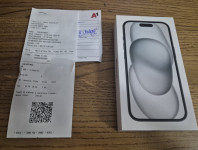 iPhone 15 Black 128GB NOVO zapakirano,racun/garancija,zamjena