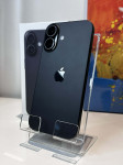 iPhone 16 128GB Black • JAMSTVO, baterija 100% •