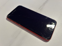 iPhone 8 product RED, iCloud lock, razbijen