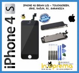 IPHONE 4S EKRAN LCD + TOUCHSCREEN, CRNI, RAČUN, R1, GARANCIJA
