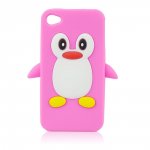 Apple iPhone 4/4S 3D maskica pink penguin ✯ Poklon LCD Zaštita ✯49KN!