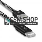 DUX DUCIS Pleteni USB Ligtning data kabel 3 metra