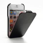 Kožna torbica flip iPhone 4/4S Crazy Horse