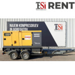 Najam agregata 60 kVA / 48 KW dostava na gradilište - TESI RENT