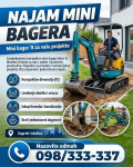 NAJAM MINI BAGERA 1T ZAGREB I OKOLICA