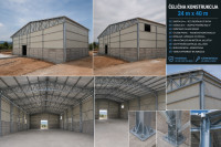 Čelična Cinčana konstrukcija 25 x 40 metara ( DOSTUPNO ODMAH )