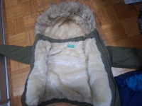 Zimska jakna dječja benetton zara prsluk 2 zimske