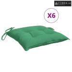 Jastuci za palete 6 kom zeleni 50 x 50 x 7 cm od tkanine Oxford - Zele
