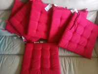 Jastuci za sjedenje - set od 6 kom - crvene boje