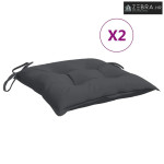 Jastuci za stolice 2 kom antracit 50x50x7 cm od tkanine Oxford