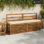 Jastučić za klupu - 1 dio VUGHT 100% poliester Krem - Krem 150 x 30 x