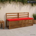 Jastučić za klupu SOEST 100% poliester Crvena 160 x 40 x 5 cm - Crvena