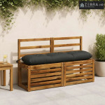 Jastučić za klupu VIANEN 100% poliester Antracit - Antracit 120 x 30 x