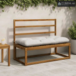 Jastučić za klupu VIANEN 100% poliester Bijela 100 x 50 x 12 cm - Bije