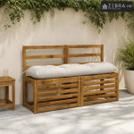 Jastučić za klupu VIANEN 100% poliester Bijela 110 x 30 x 12 cm - Bije