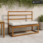 Jastučić za klupu VIANEN 100% poliester Bijela 110 x 40 x 12 cm - Bije