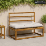 Jastučić za klupu VIANEN 100% poliester Bijela 110 x 60 x 12 cm - Bije