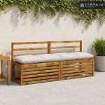 Jastučić za klupu VIANEN 100% poliester Bijela 160 x 40 x 12 cm - Bije