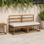 Jastučić za klupu VIANEN 100% poliester Bijela 180 x 60 x 12 cm - Bije