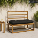 Jastučić za klupu VIANEN 100% poliester Crna 100 x 50 x 12 cm - Crna 1
