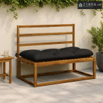 Jastučić za klupu VIANEN 100% poliester Crna 100 x 60 x 12 cm - Crna 1