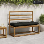 Jastučić za klupu VIANEN 100% poliester Crna 110 x 40 x 12 cm - Crna 1