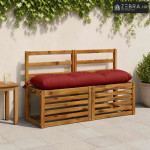 Jastučić za klupu VIANEN 100% poliester Crvena 120 x 30 x 12 cm - Crve