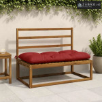 Jastučić za klupu VIANEN 100% poliester Crvena 120 x 60 x 12 cm - Crve