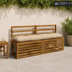 Jastučić za klupu VIANEN 100% poliester Krem 150 x 30 x 12 cm - Krem 1