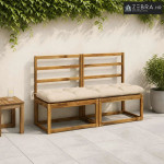 Jastučić za klupu VIANEN 100% poliester Krem 150 x 40 x 12 cm - Krem 1