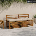 Jastučić za klupu VIANEN 100% poliester Krem 160 x 40 x 12 cm - Krem 1