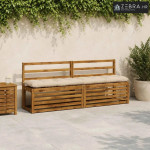 Jastučić za klupu VIANEN 100% poliester Krem 200 x 30 x 12 cm - Krem 2