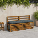 Jastučić za klupu VIANEN 100% poliester Plava 140 x 30 x 12 cm - Plava