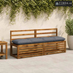 Jastučić za klupu VIANEN 100% poliester Plava 160 x 40 x 12 cm - Plava
