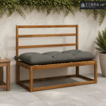 Jastučić za klupu VIANEN 100% poliester Siva 100 x 50 x 12 cm - Siva 1