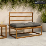 Jastučić za klupu VIANEN 100% poliester Siva 100 x 60 x 12 cm - Siva 1