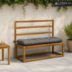 Jastučić za klupu VIANEN 100% poliester Siva 110 x 40 x 12 cm - Siva 1