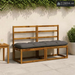 Jastučić za klupu VIANEN 100% poliester Siva 150 x 40 x 12 cm - Siva 1