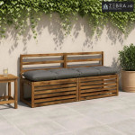 Jastučić za klupu VIANEN 100% poliester Siva 160 x 40 x 12 cm - Siva 1