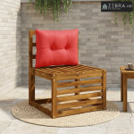Jastučić za leđa PUTTEN 100% poliester Crvena 50 x 40 x 10 cm - Crvena