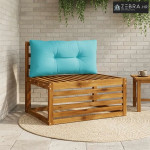 Jastučić za leđa PUTTEN 100% poliester Tirkizna 80 x 40 x 10 cm - Tirk
