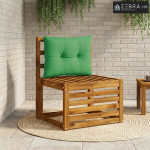 Jastučić za leđa PUTTEN 100% poliester Zelena 50 x 40 x 10 cm - Zelena