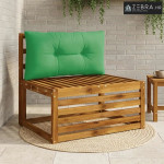 Jastučić za leđa PUTTEN 100% poliester Zelena 80 x 40 x 10 cm - Zelena