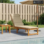 Jastučić za ležaljku GEMERT 100% poliester Bež 200 x 60 x 3 cm - Bež 2