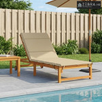 Jastučić za ležaljku GEMERT 100% poliester Bež 200 x 70 x 3 cm - Bež 2