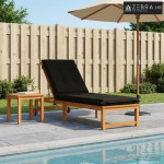 Jastučić za ležaljku GEMERT 100% poliester Crna 190 x 50 x 9 cm - Crna