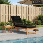 Jastučić za ležaljku GEMERT 100% poliester Crna 190 x 60 x 9 cm - Crna