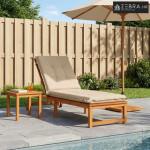 Jastučić za ležaljku GEMERT 100% poliester Krem 190 x 60 x 9 cm - Krem